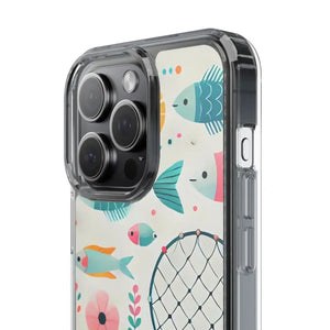 Wave Fishing Clear Phone Case - Stylish Protection - Dipaliz - Mobile Cases