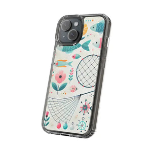 Wave Fishing Clear Phone Case - Stylish Protection - Dipaliz - Mobile Cases