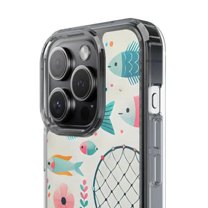 Wave Fishing Clear Phone Case - Stylish Protection - Dipaliz - Mobile Cases