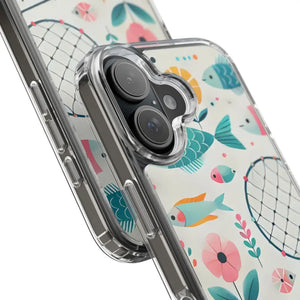 Wave Fishing Clear Phone Case - Stylish Protection - Dipaliz - Mobile Cases