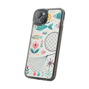 Wave Fishing Clear Phone Case - Stylish Protection - Dipaliz - Mobile Cases