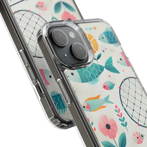 Wave Fishing Clear Phone Case - Stylish Protection - Dipaliz - Mobile Cases