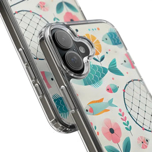 Wave Fishing Clear Phone Case - Stylish Protection - Dipaliz - Mobile Cases