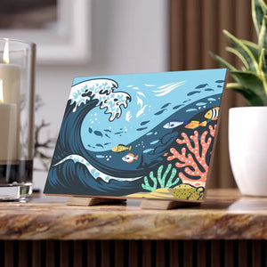 Ceramic Photo Tile Magic - Serene Aquatic Vibe Decor - Dipaliz - Wall Tiles