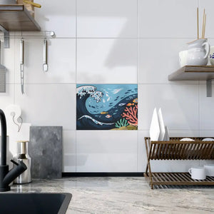 Ceramic Photo Tile Magic - Serene Aquatic Vibe Decor - Dipaliz - 6’’ × 8’’ / Glossy - Wall Tiles