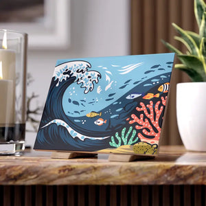 Ceramic Photo Tile Magic - Serene Aquatic Vibe Decor - Dipaliz - Wall Tiles