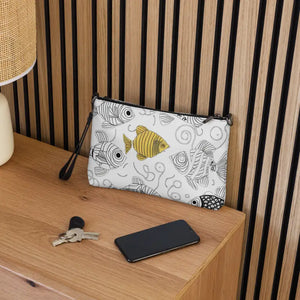 Dark Gray Crossbody Bag Faux Leather Hardware - Dipaliz - Cross Body Bags