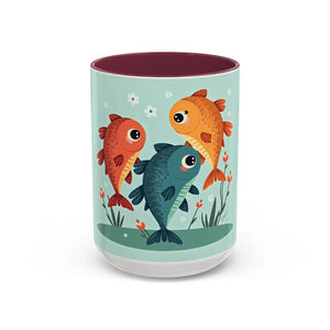 Vibrant Colorful Fish Mugs - Glossy Finish Ceramic - Dipaliz