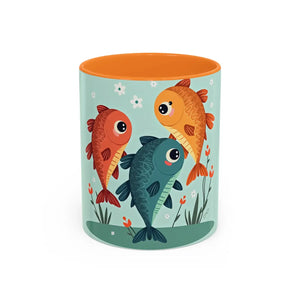 Vibrant Colorful Fish Mugs - Glossy Finish Ceramic - Dipaliz