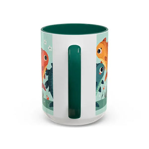 Colorful Fish Mugs - Vibrant Artwork Glossy Finish - Dipaliz