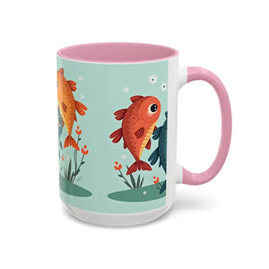 Colorful Fish Mugs - Vibrant Artwork Glossy Finish - Dipaliz
