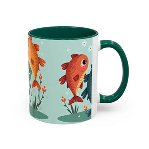 Colorful Fish Mugs - Vibrant Artwork Glossy Finish - Dipaliz