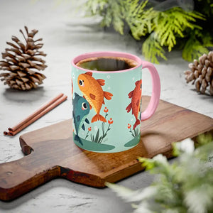 Colorful Fish Mugs - Vibrant Artwork Glossy Finish - Dipaliz