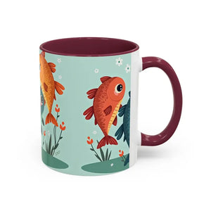 Colorful Fish Mugs - Vibrant Artwork Glossy Finish - Dipaliz