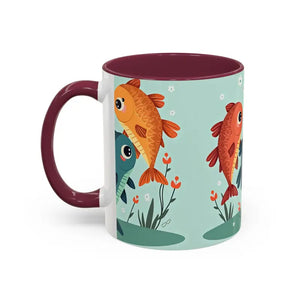 Colorful Fish Mugs - Vibrant Artwork Glossy Finish - Dipaliz