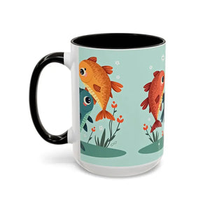 Colorful Fish Mugs - Vibrant Artwork Glossy Finish - Dipaliz