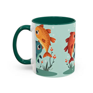 Colorful Fish Mugs - Vibrant Artwork Glossy Finish - Dipaliz