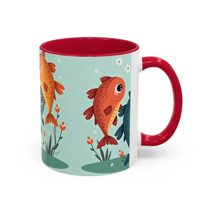Colorful Fish Mugs - Vibrant Artwork Glossy Finish - Dipaliz