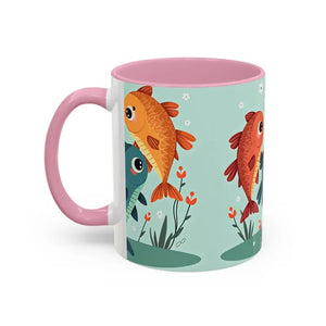 Colorful Fish Mugs - Vibrant Artwork Glossy Finish - Dipaliz