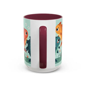 Colorful Fish Mugs - Vibrant Artwork Glossy Finish - Dipaliz