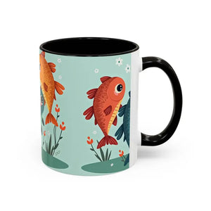 Colorful Fish Mugs - Vibrant Artwork Glossy Finish - Dipaliz
