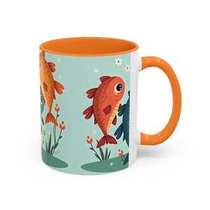 Colorful Fish Mugs - Vibrant Artwork Glossy Finish - Dipaliz