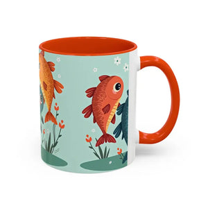 Colorful Fish Mugs - Vibrant Artwork Glossy Finish - Dipaliz