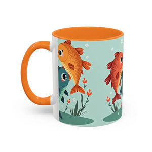 Colorful Fish Mugs - Vibrant Artwork Glossy Finish - Dipaliz