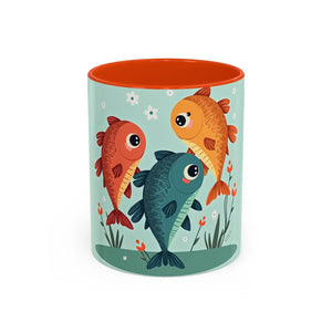 Vibrant Colorful Fish Mugs - Glossy Finish Ceramic - Dipaliz