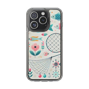Wave Fishing Clear Phone Case - Durable Plastic - Dipaliz - Mobile Cases