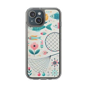 Wave Fishing Clear Phone Case - Durable Plastic - Dipaliz - Mobile Cases