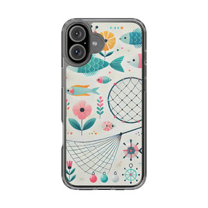 Wave Fishing Clear Phone Case - Durable Plastic - Dipaliz - Mobile Cases