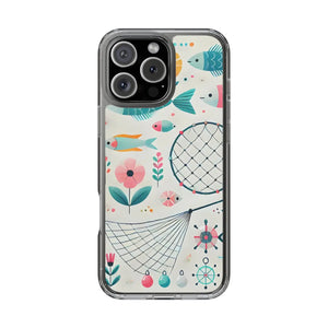 Wave Fishing Clear Phone Case - Durable Plastic - Dipaliz - Mobile Cases