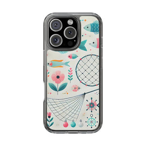 Wave Fishing Clear Phone Case - Durable Plastic - Dipaliz - Mobile Cases