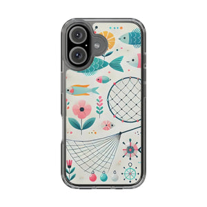 Wave Fishing Clear Phone Case - Durable Plastic - Dipaliz - Mobile Cases