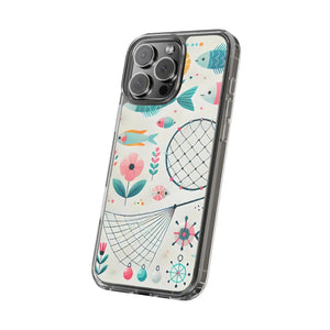 Wave Fishing Clear Phone Case - Durable Plastic - Dipaliz - Mobile Cases