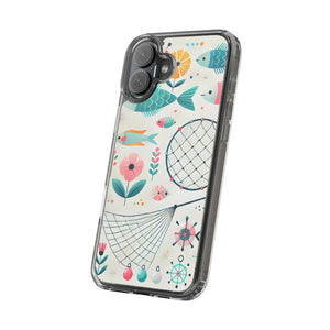 Wave Fishing Clear Phone Case - Durable Plastic - Dipaliz - Mobile Cases