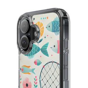Wave Fishing Clear Phone Case - Durable Plastic - Dipaliz - Mobile Cases