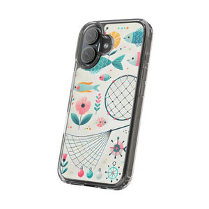 Wave Fishing Clear Phone Case - Durable Plastic - Dipaliz - Mobile Cases