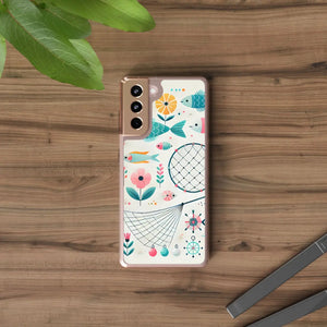 Wave Fishing Clear Phone Case - Durable Plastic - Dipaliz - Mobile Cases