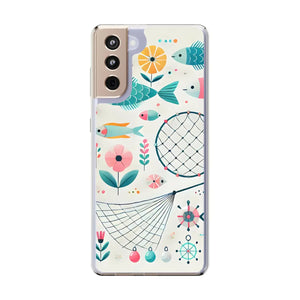 Wave Fishing Clear Phone Case - Durable Plastic - Dipaliz - Mobile Cases