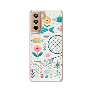 Wave Fishing Clear Phone Case - Durable Plastic - Dipaliz - Mobile Cases