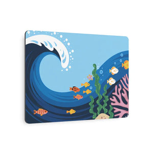 Vintage Fishes Swimming Metal Art Sign - Ocean Decor - Dipaliz - Novelty Signs