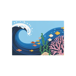 Vintage Fishes Swimming Metal Art Sign - Ocean Decor - Dipaliz - Novelty Signs