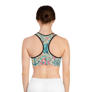Fish-themed Sports Bra - Stylish Performance Activewear - Dipaliz - Bras