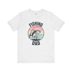 Fishing Dad Short Sleeve Tee - Adventure Comfort Style - Dipaliz - Ash / Xs - T-shirts