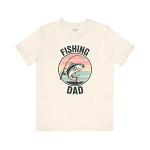 Fishing Dad Short Sleeve Tee - Adventure Comfort Style - Dipaliz - Natural / Xs - T-shirts
