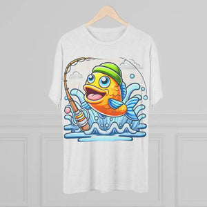 Fishing Fun Unisex Tee Playful Fish Design - Dipaliz - T-shirts