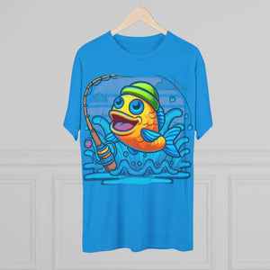 Fishing Fun Unisex Tee Playful Fish Design - Dipaliz - T-shirts