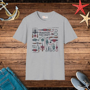 Unisex Softstyle Fishing Knots T-shirt - Ultra Soft Comfort - Dipaliz - Sport Grey / s - T-shirts